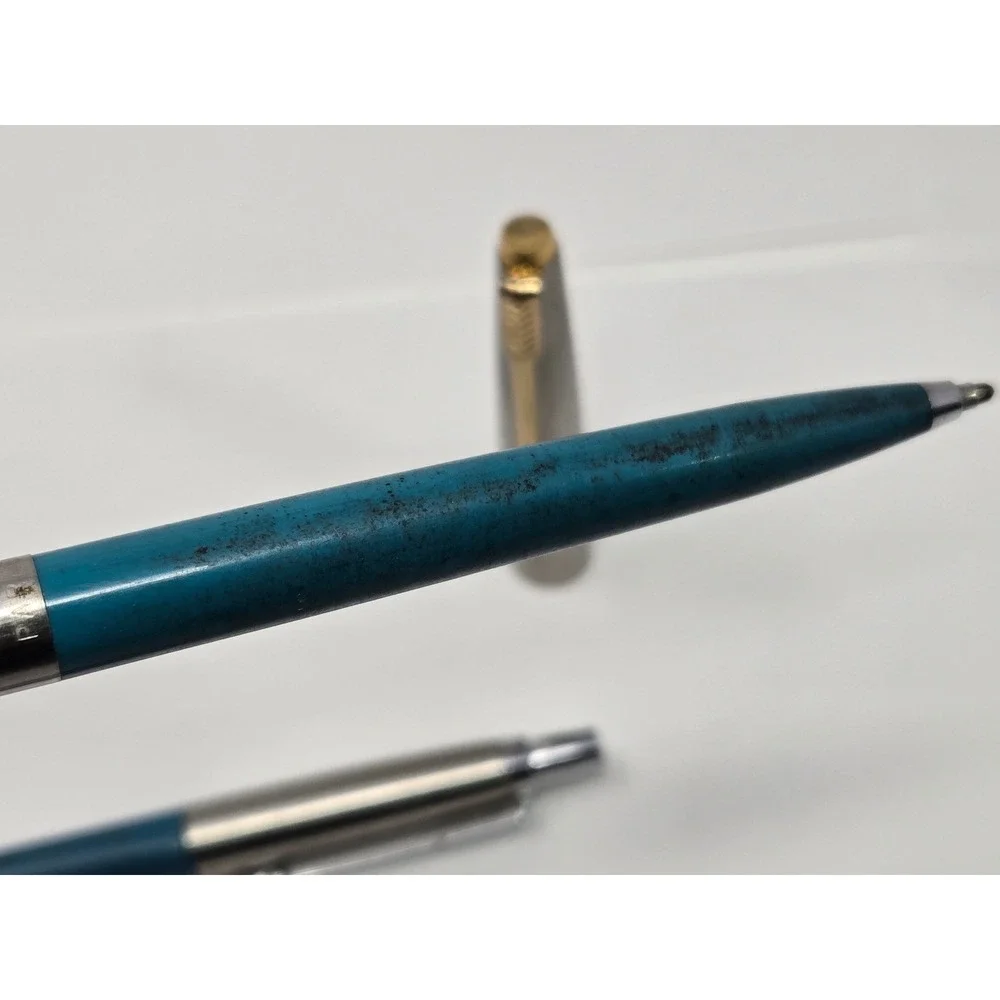 Vintage Parker Jotter Pens Fountain Pen 14K Gold Filled Pencil Lot of 4 Parts